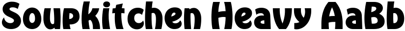 Soupkitchen Heavy font