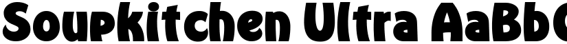 Soupkitchen Ultra font