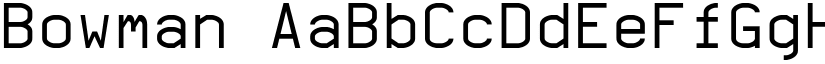 Bowman font