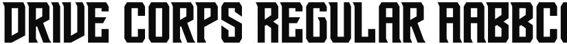 Drive Corps font download