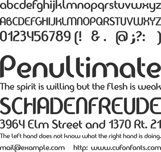 Balkeno font preview