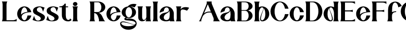 Lessti Regular font