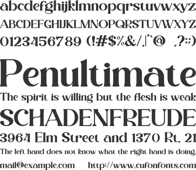 Magista font preview