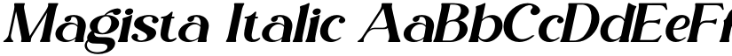 Magista Italic font