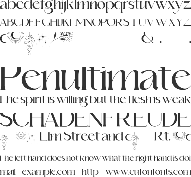 Eu Alonira font preview