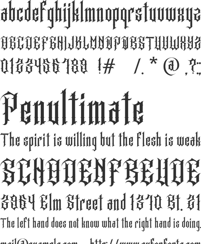 Cansetras font preview
