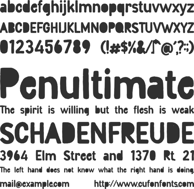 Rumini Namamu font preview