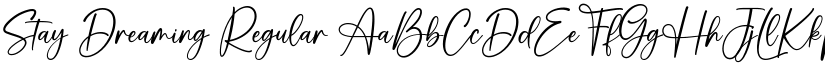 Stay Dreaming Regular font