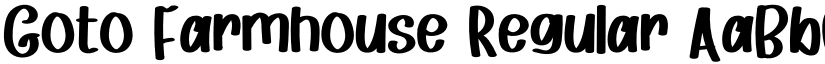 Goto Farmhouse Regular font