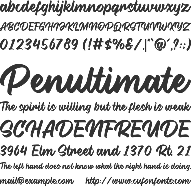 Rastano font preview