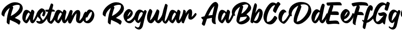 Rastano Regular font