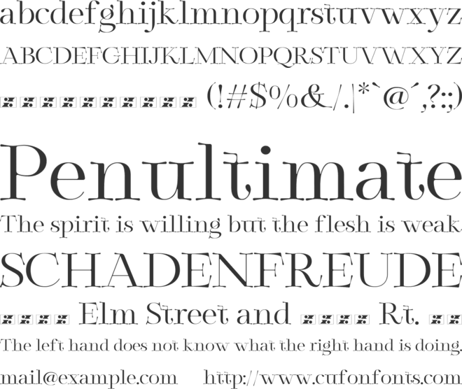 Zt Sigata font preview