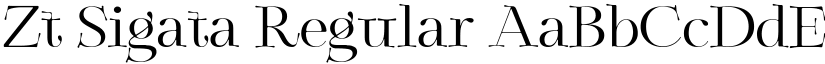 Zt Sigata Regular font
