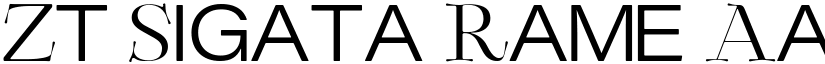 Zt Sigata Rame font