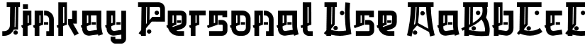 Jinkay Personal Use font