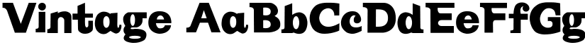 Vintage font