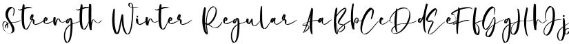 Strength Winter Regular font