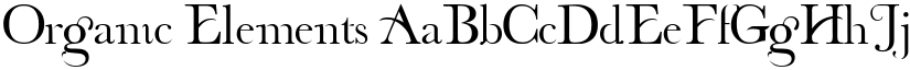 Organic Elements font