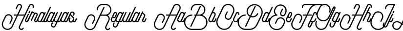 Himalayas Regular font