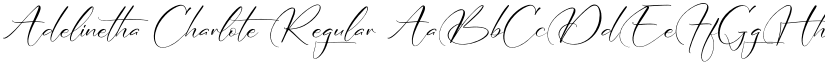 Adelinetha Charlote Regular font
