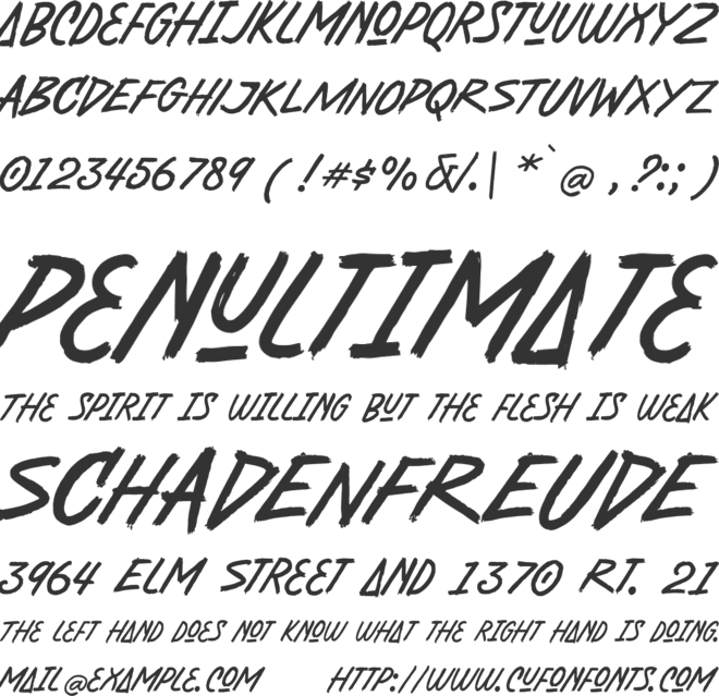 Astropicks font preview