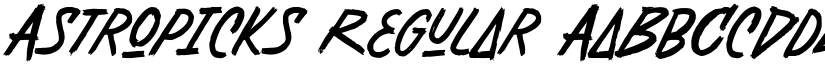Astropicks Regular font