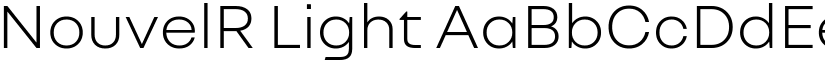 NouvelR Light font
