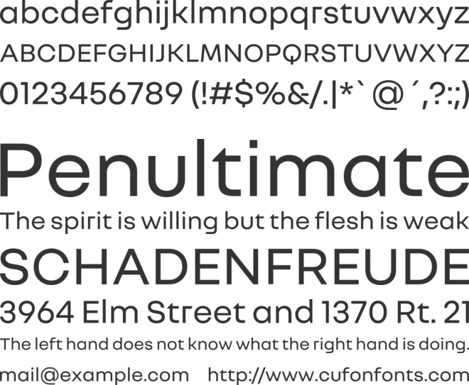 Nouvel R font preview