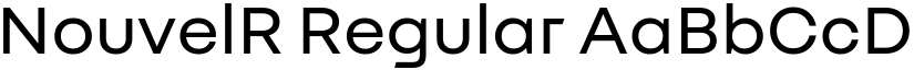 NouvelR Regular font