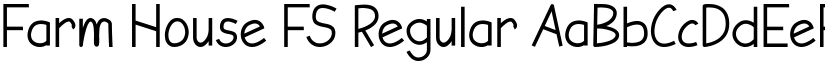 Farm House FS Regular font