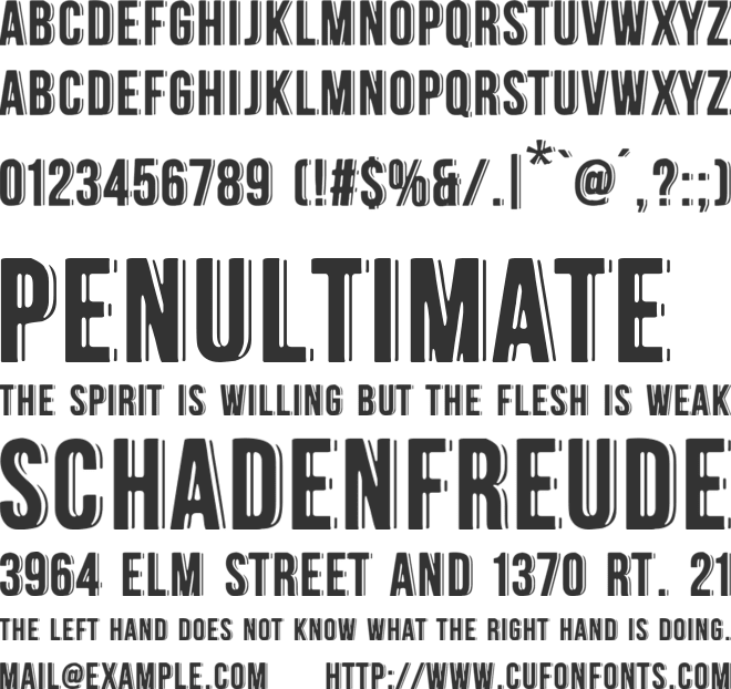 La Cebadita font preview