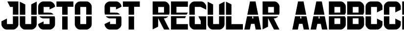 Justo St Regular font