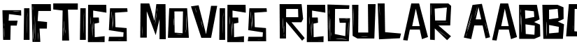 Fifties Movies Regular font