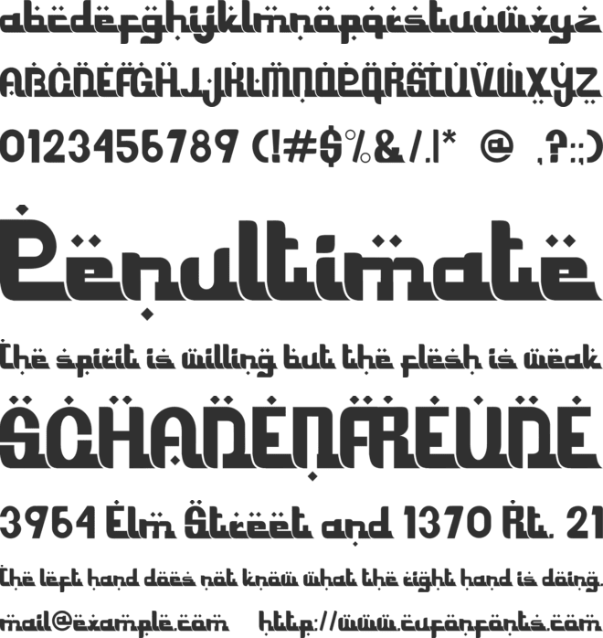 Ramadhani font preview