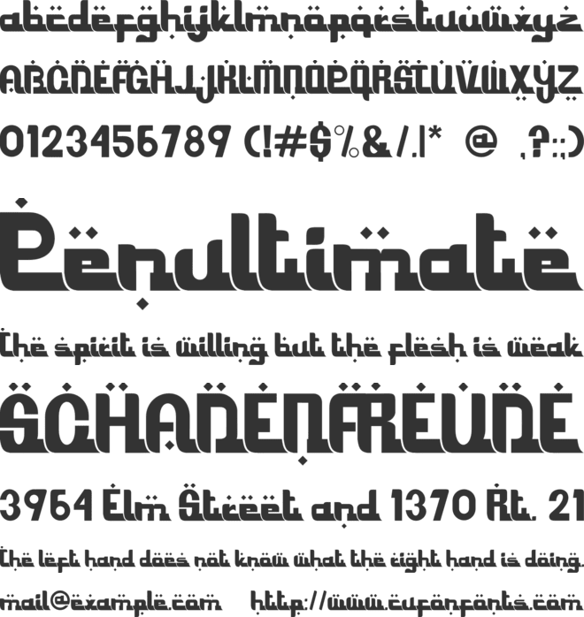 Ramadhani font preview