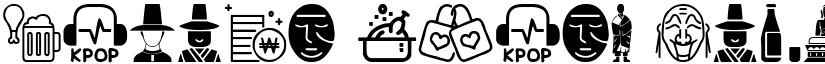 Korean Icons Regular font