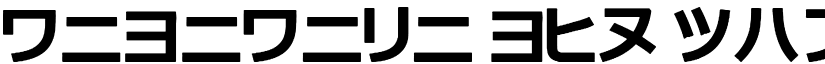katakana tfb Regular font