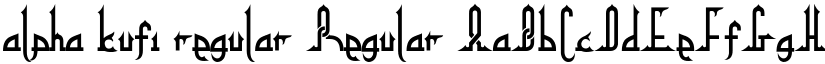 alpha kufi regular Regular font