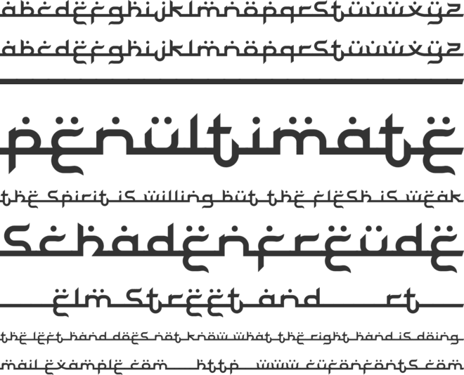Bayram font preview