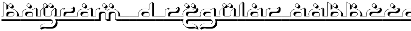 Bayram 3D Regular font