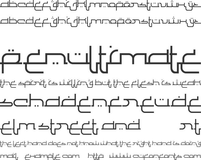 Al Faragh font preview