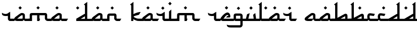 Rama dan Karim Regular font