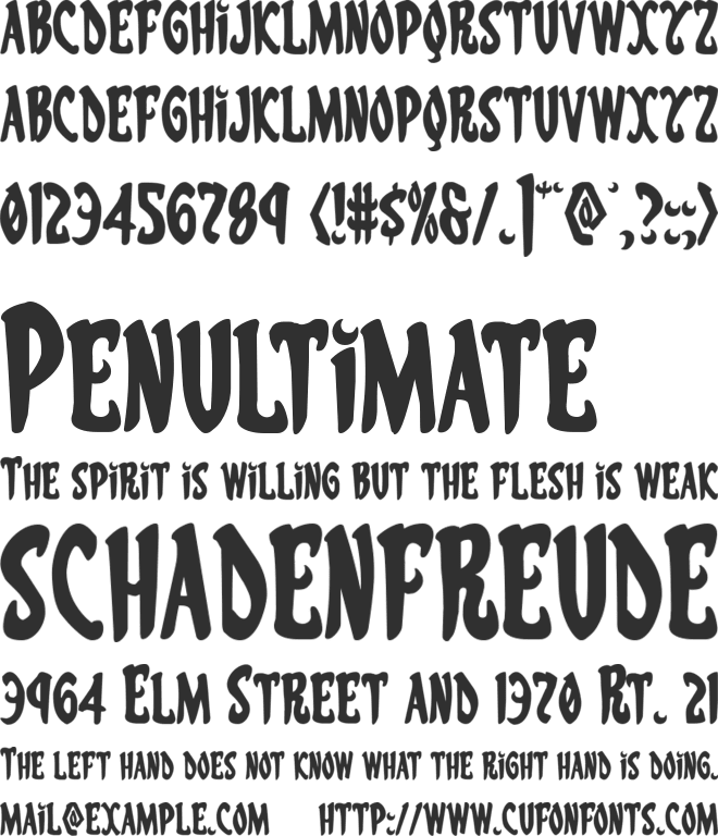 Eskindar font preview