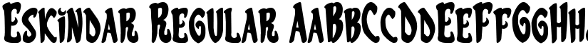 Eskindar Regular font