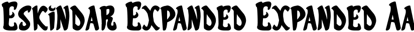 Eskindar Expanded Expanded font