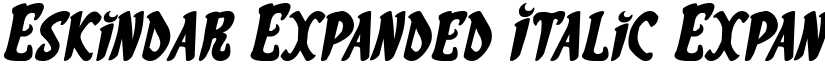 Eskindar Expanded Italic Expanded Italic font