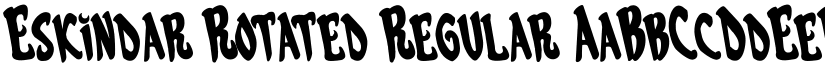 Eskindar Rotated Regular font