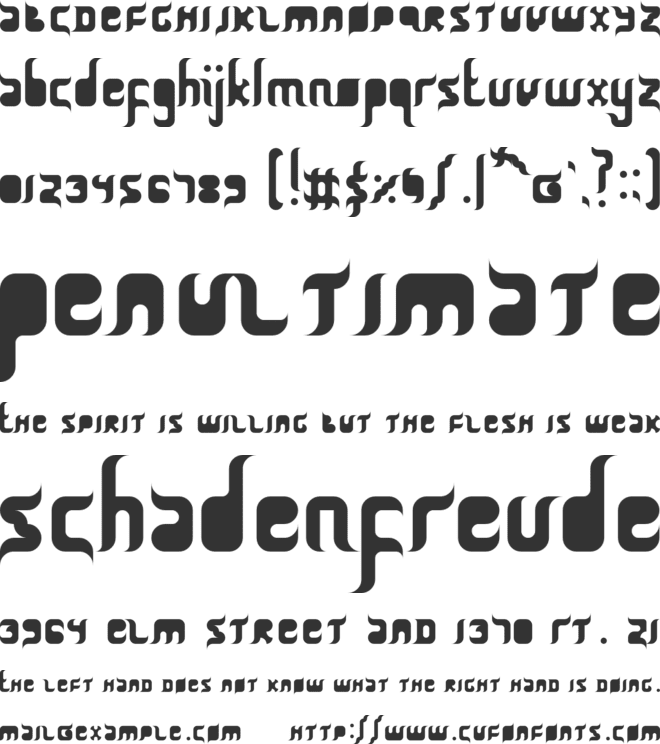 Qurban Feast font preview