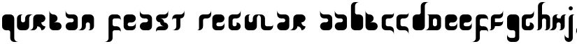 Qurban Feast Regular font