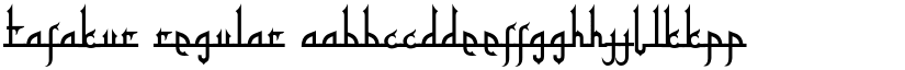 Tafakur Regular font
